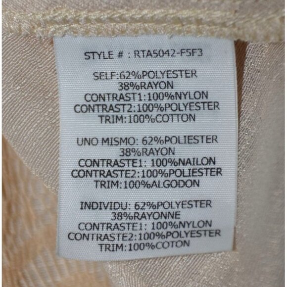 Ryu Ladies S Cream Lace Trim Blouse 3/4 Bell Sleeves Tunic Boho Fairy Cottage - Picture 12 of 13